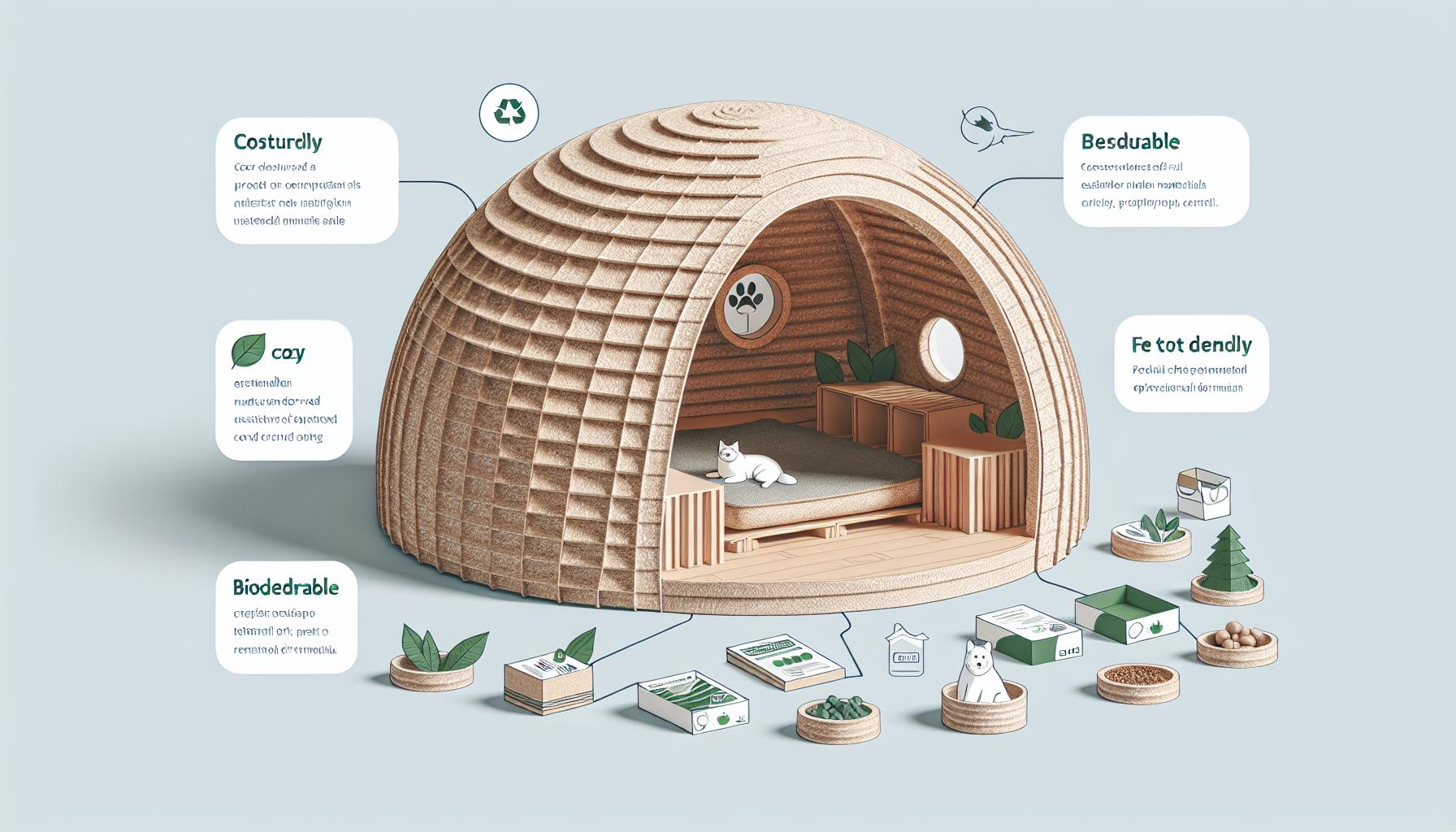 Sustainable Pet Caves Hide Eco